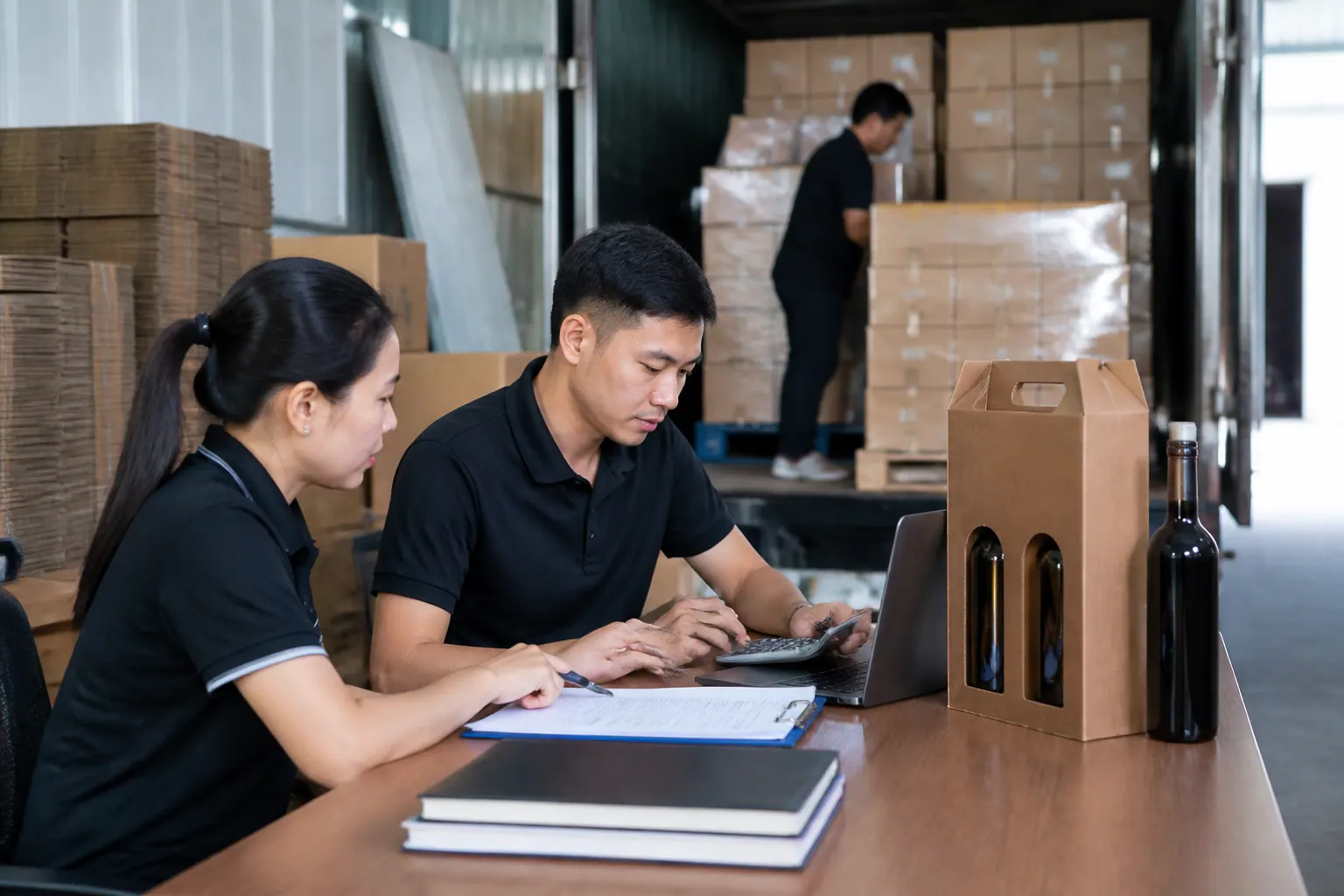 Chi phí phát sinh - thùng carton đựng rượu
