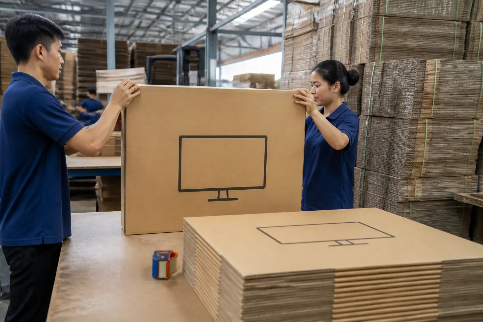 Địa chỉ mua hàng đáng tin cậy - thùng carton đựng màn hình máy tính