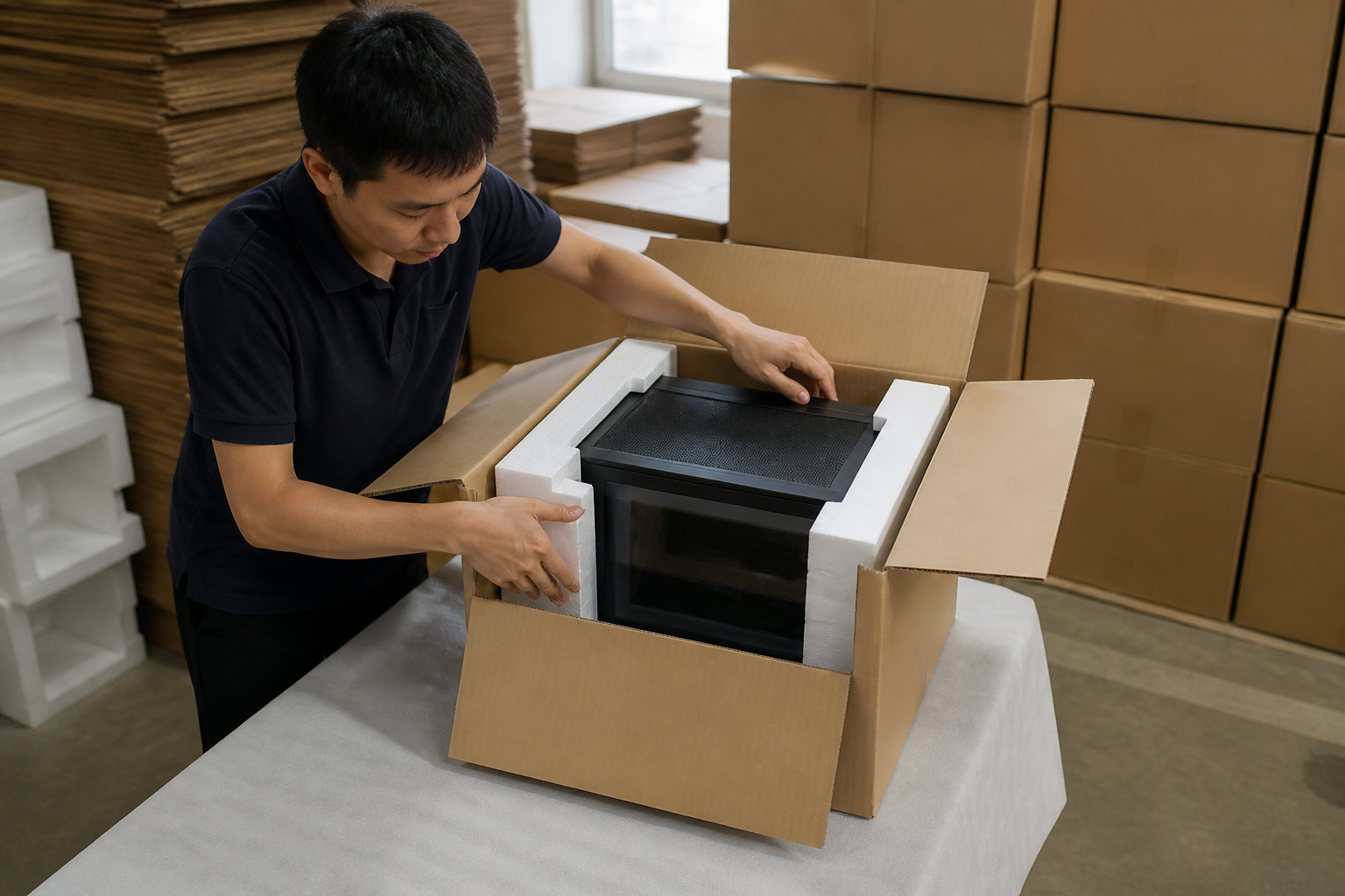Vai trò của thùng carton trong việc bảo vệ case máy tính - thùng carton đựng case máy tính