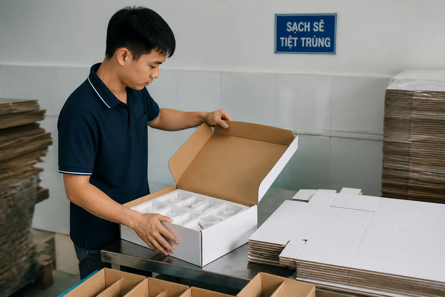 An toàn vệ sinh - bao bì carton bồi