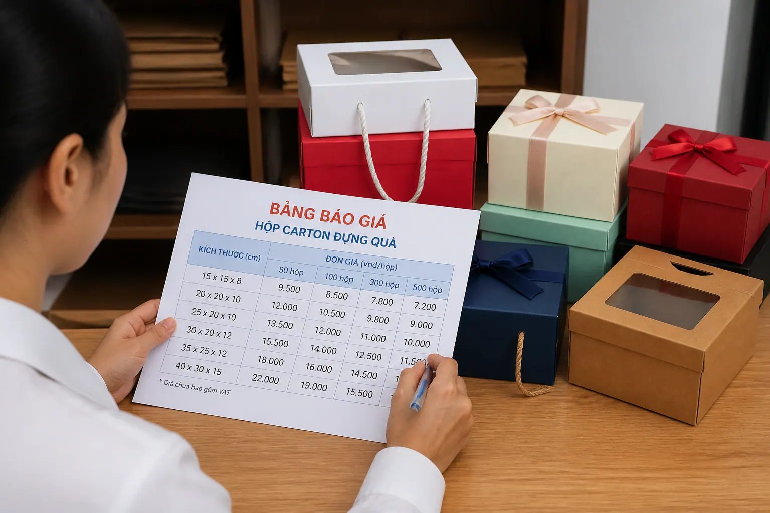 Bảng Báo Giá Hộp Carton Đựng Quà Tham Khảo Bảng Báo Giá Hộp Carton Đựng Quà Tham Khảo