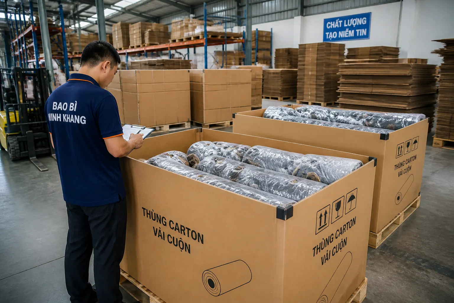 Bảng Giá Thùng Carton Vải Cuộn Tham Khảo Năm 2026