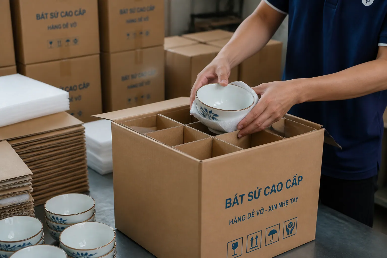 bao bì carton gốm sứ