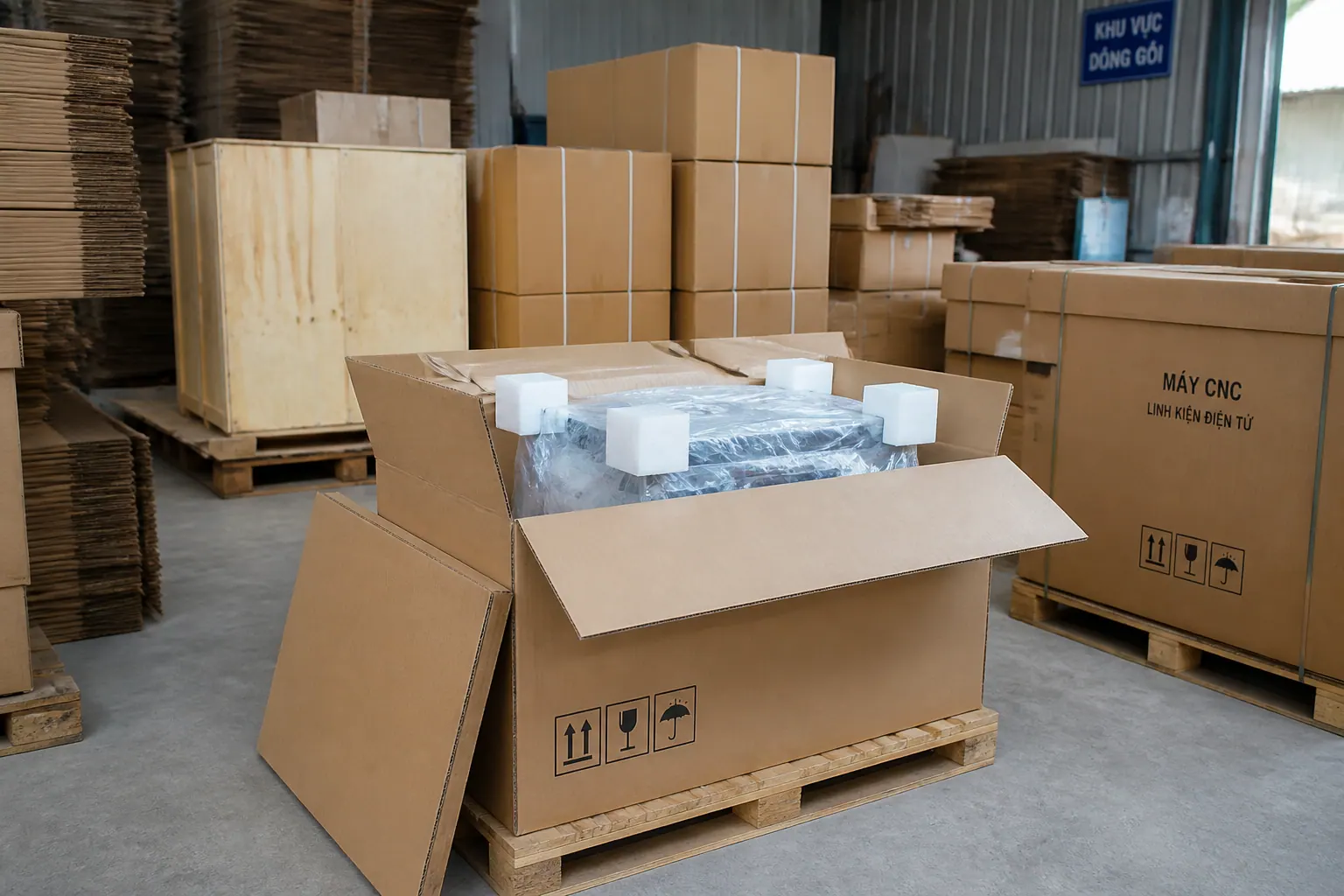 bao bì carton máy móc