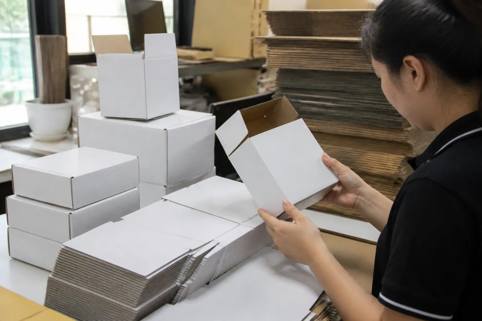 bao bì carton trắng