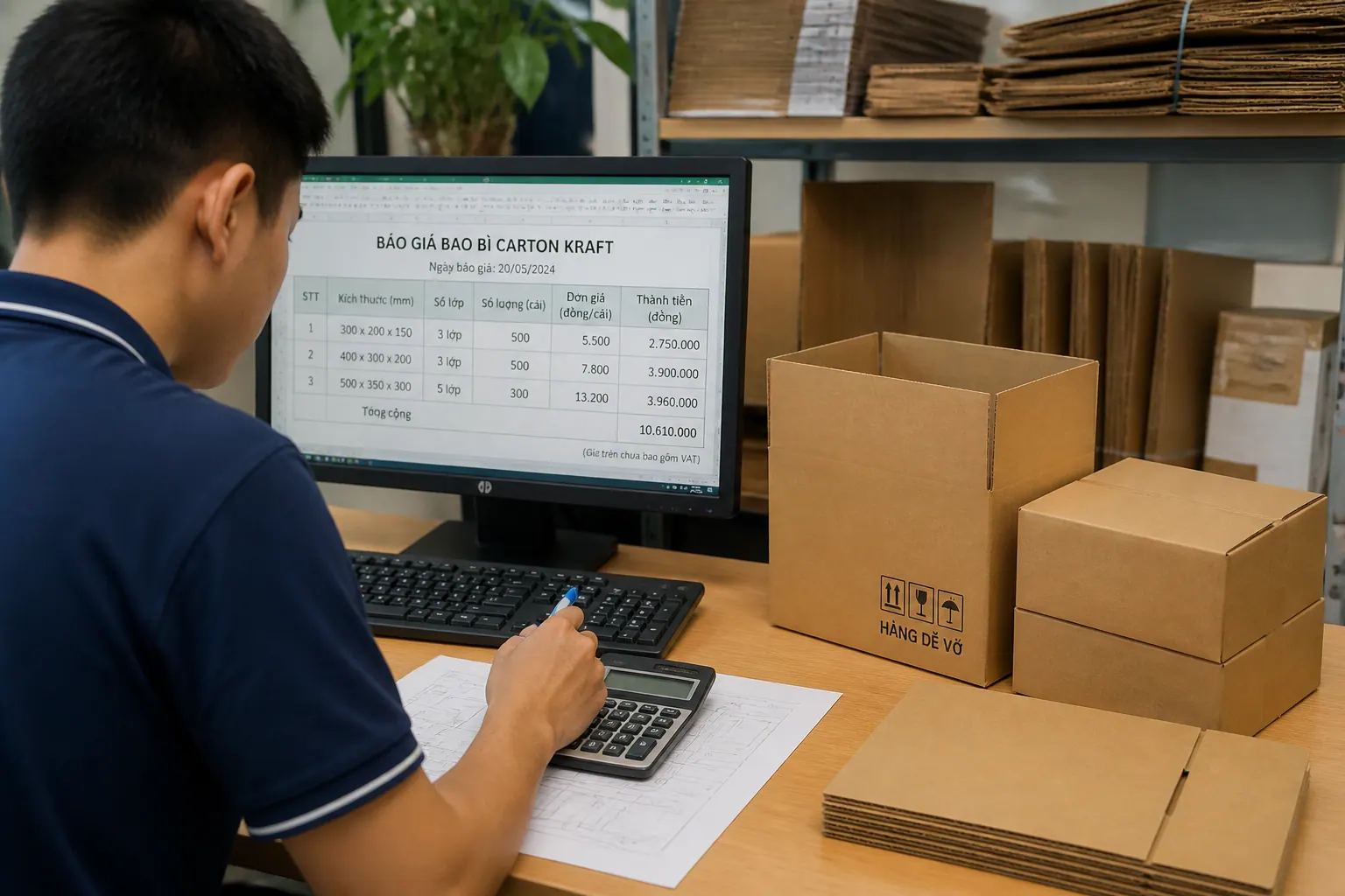 Báo giá bao bì cartoraft – Những yếu tố ảnh hưởng