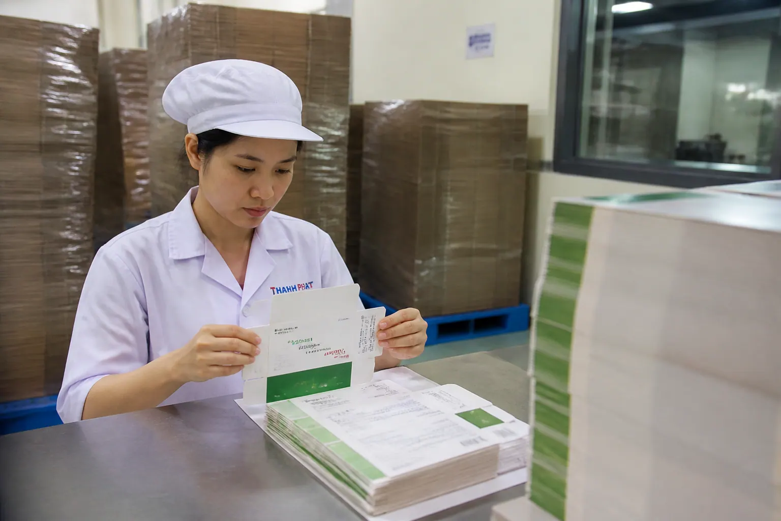 Bước 4: Kiểm tra chất lượng - bao bì carton dược phẩm