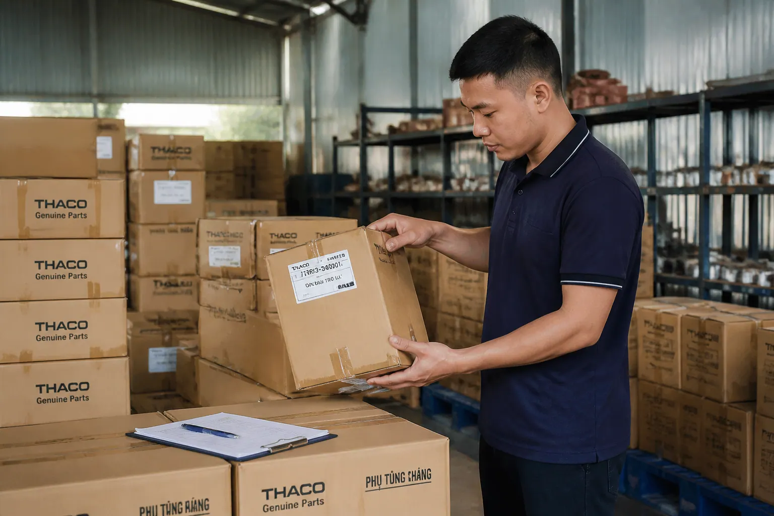 Bước 4: Kiểm tra chất lượng - bao bì carton phụ tùng ô tô