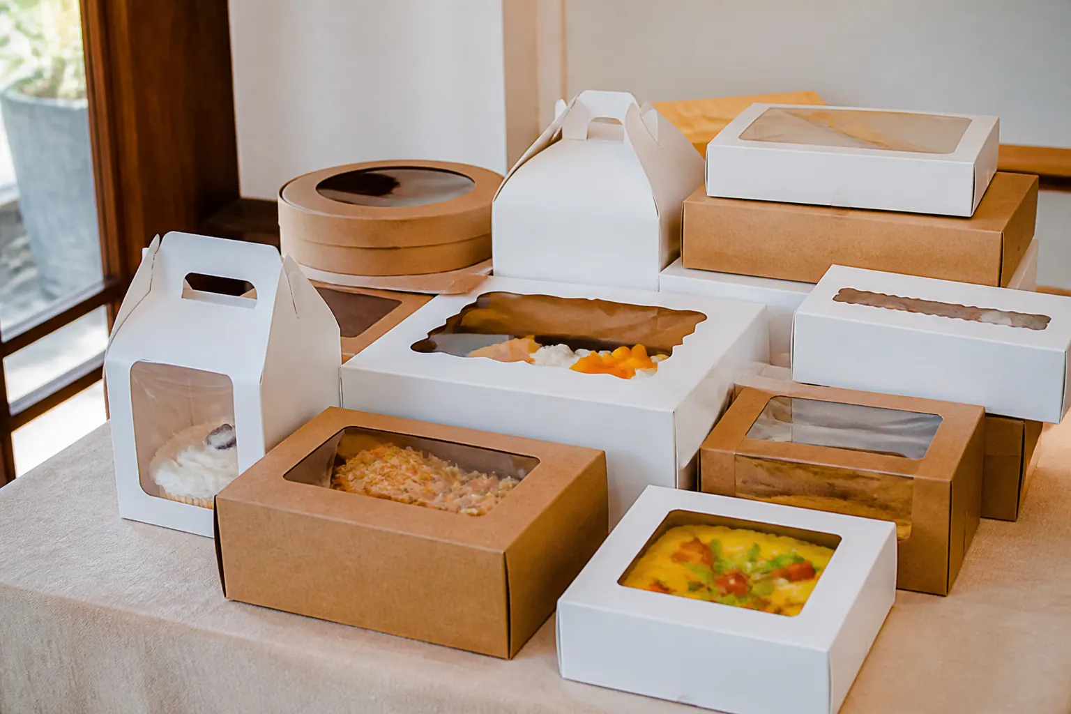 Các loại hộp carton đựng bánh phổ biến