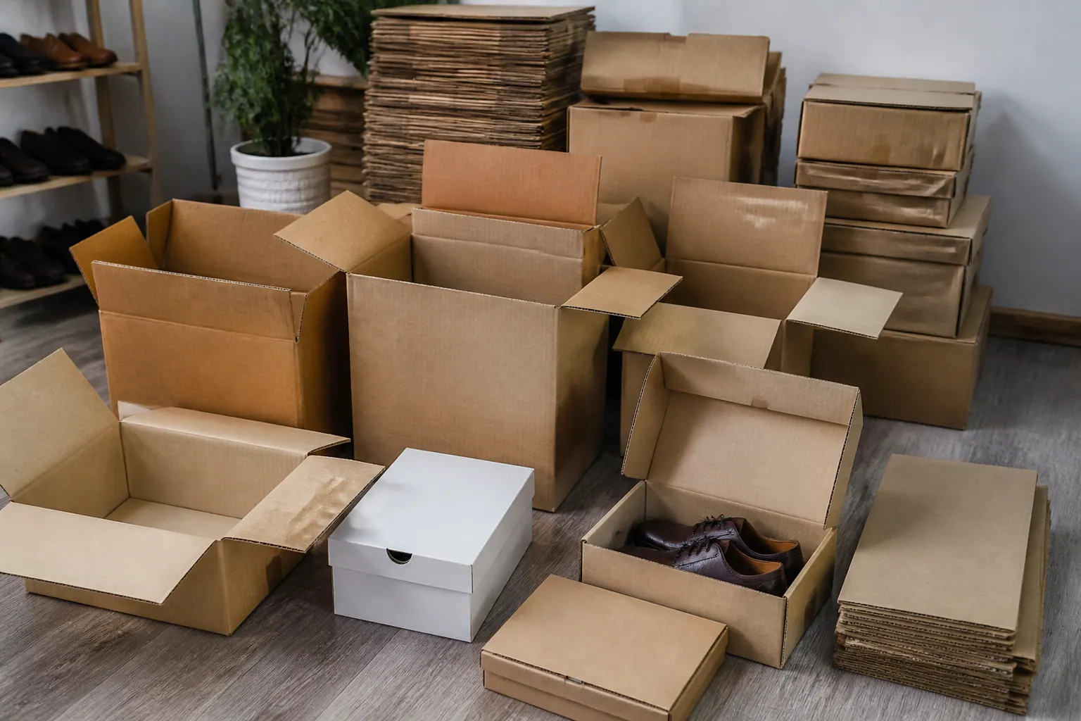 Các Loại Thùng Carton Thường Dùng Cho Giày Da - thùng carton đóng hàng giày da