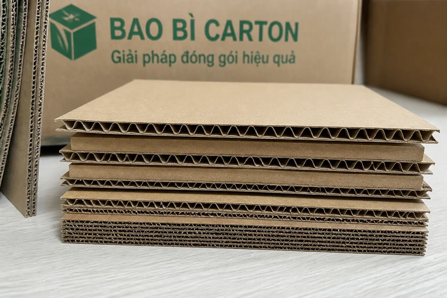 Các lớp cấu tạo chính của bao bì carton - cấu tạo bao bì carton