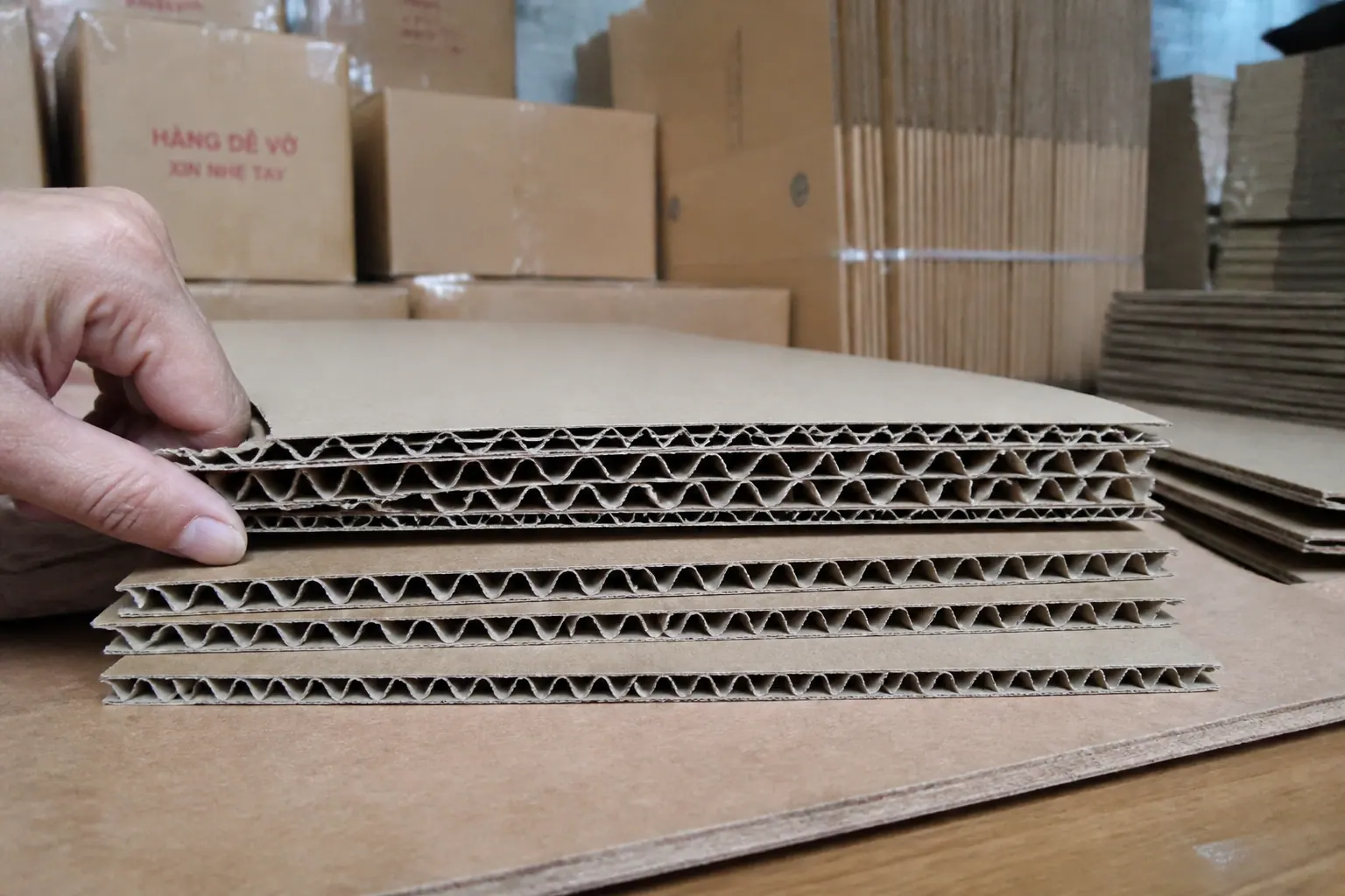 Các Lớp Sóng Và Định Lượng Giấy - hộp carton gấp gọn