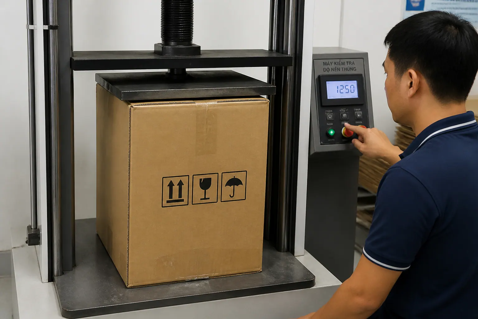 Cách kiểm tra độ chịu lực của bao bì carton - bao bì carton chịu lực