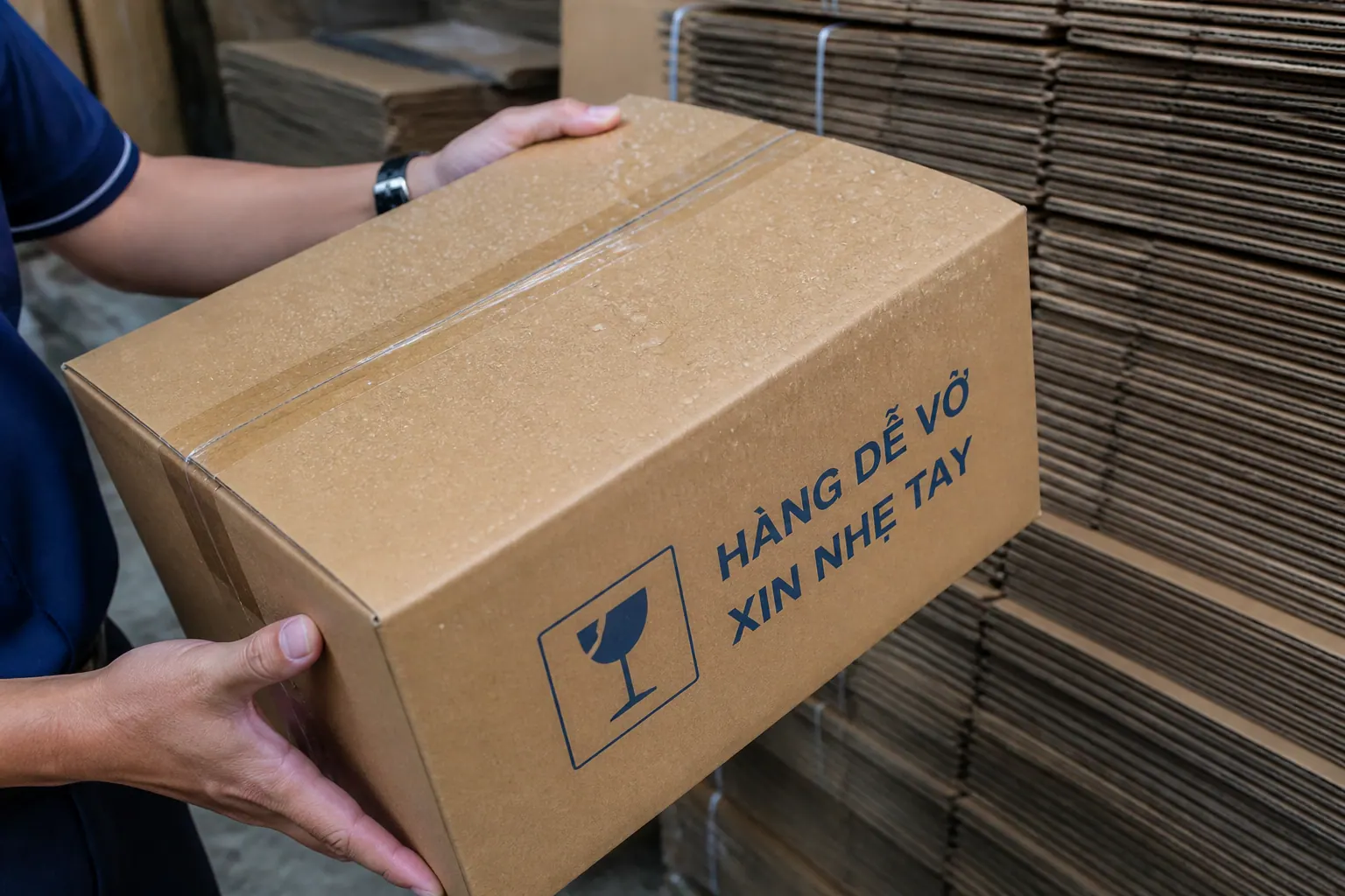 Carton phủ sóng chống ẩm - bao bì carton chống nước