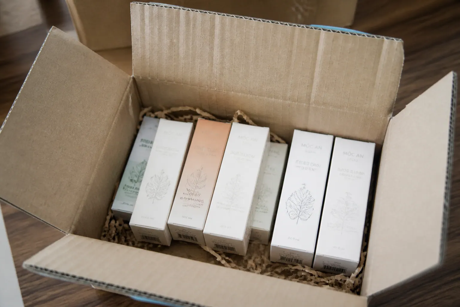 Carton sóng - hộp đựng serum