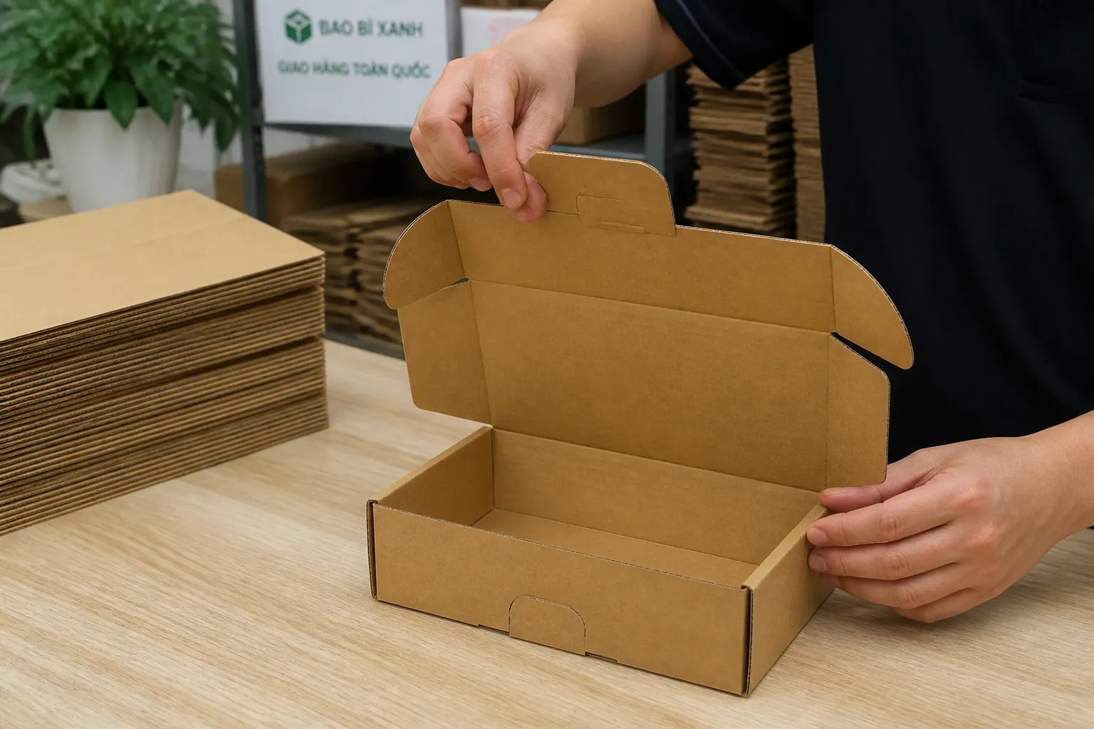 Cấu tạo và cơ chế hoạt động của hộp carton tự khóa