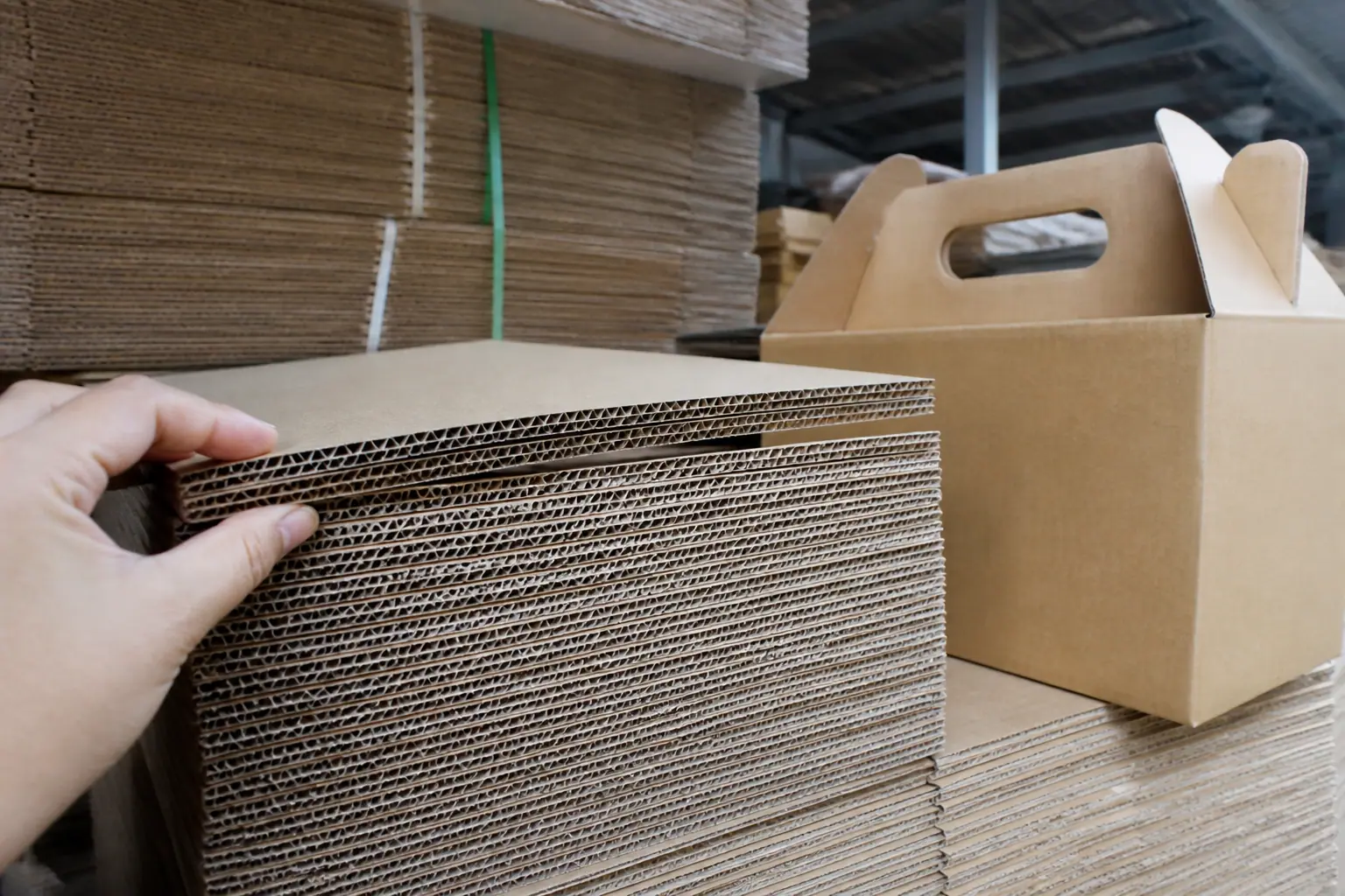 Chất liệu giấy carton - hộp carton có quai