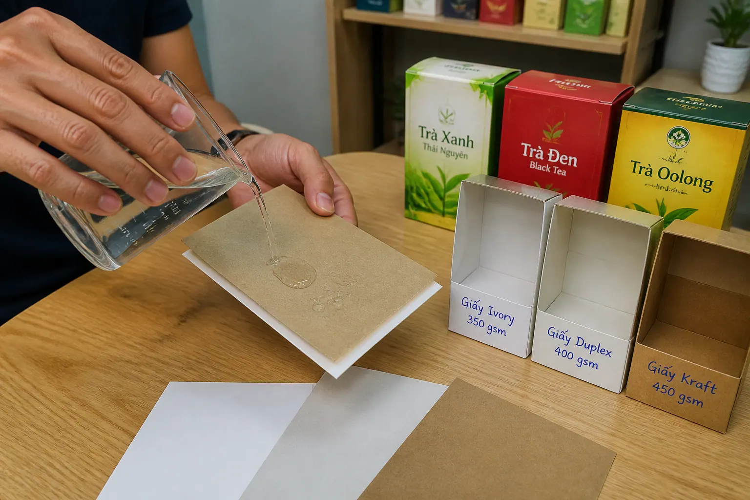 Chất Liệu Giấy: Độ Cứng, Khả Năng Chống Ẩm | hộp carton đựng trà Chất Liệu Giấy: Độ Cứng, Khả Năng Chống Ẩm - hộp carton đựng trà
