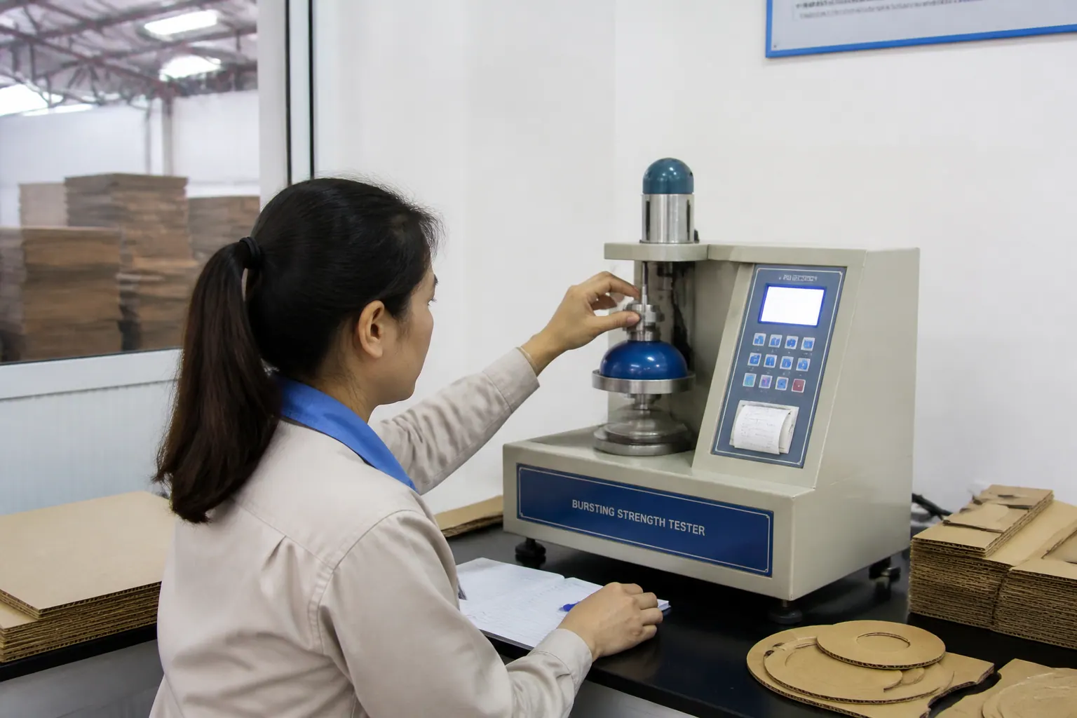 Chỉ số bục (Burst Strength) - cấu tạo bao bì carton