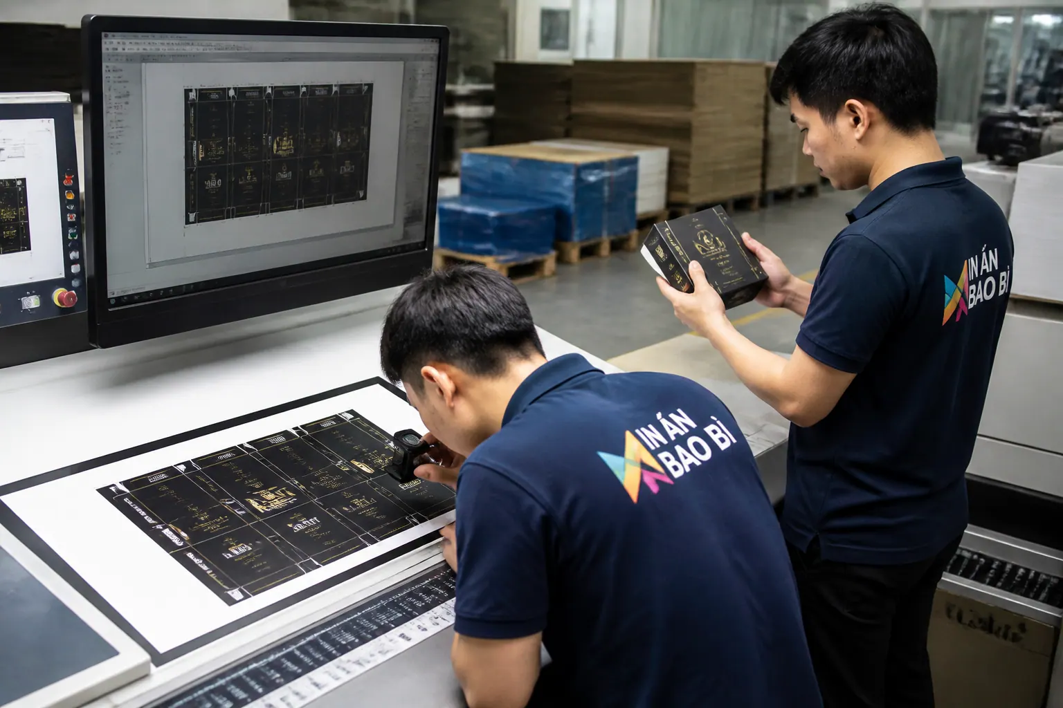 Chọn in ấn và gia công | hộp carton âm dương Chọn in ấn và gia công - hộp carton âm dương