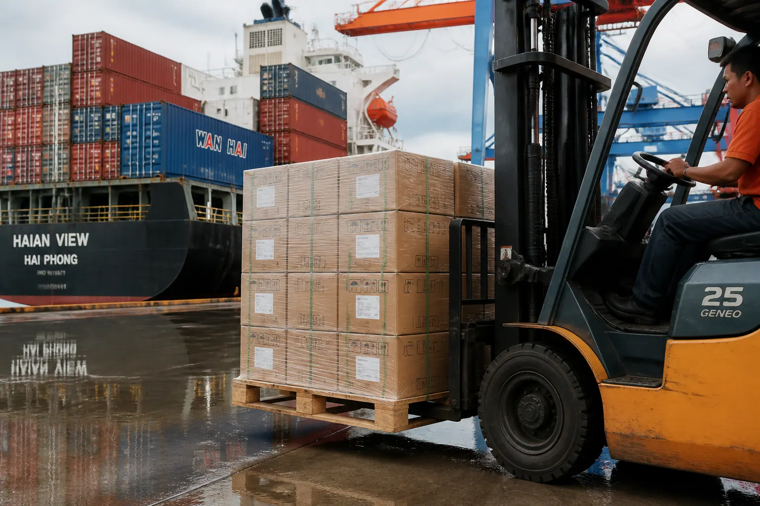 Đáp ứng yêu cầu xuất khẩu và vận chuyển đường biển - bao bì carton chống nước
