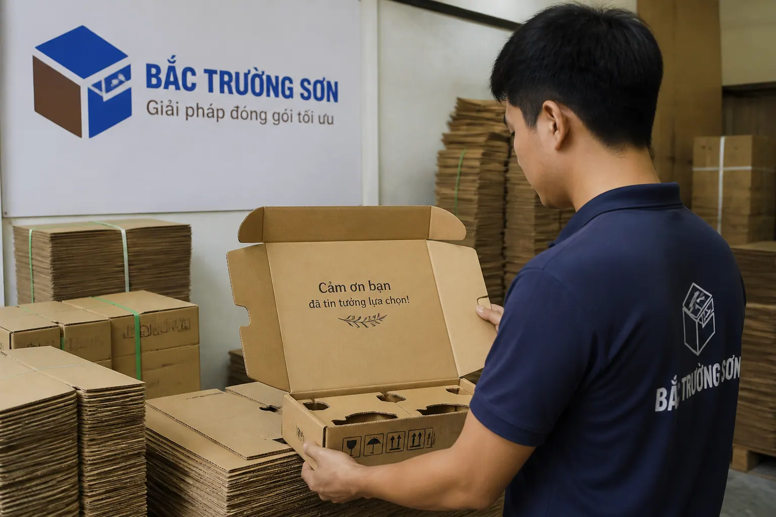 Đặt mua hộp carton bế khuôn chất lượng tại Bắc Trường Sơn