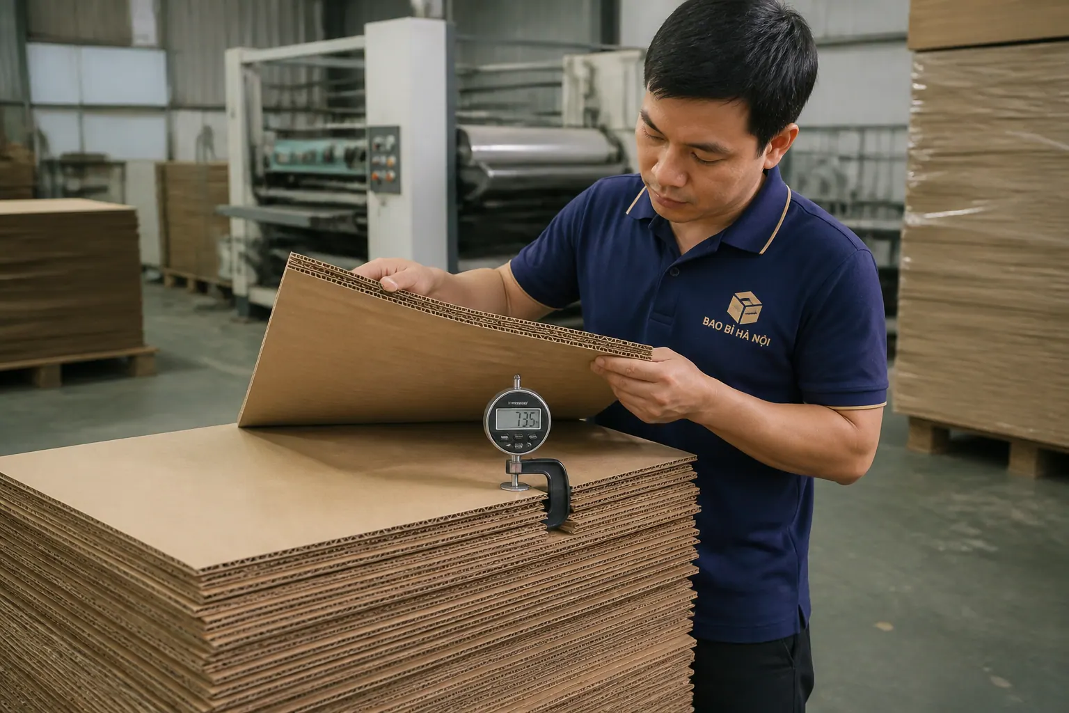 Định lượng giấy - bao bì carton máy móc