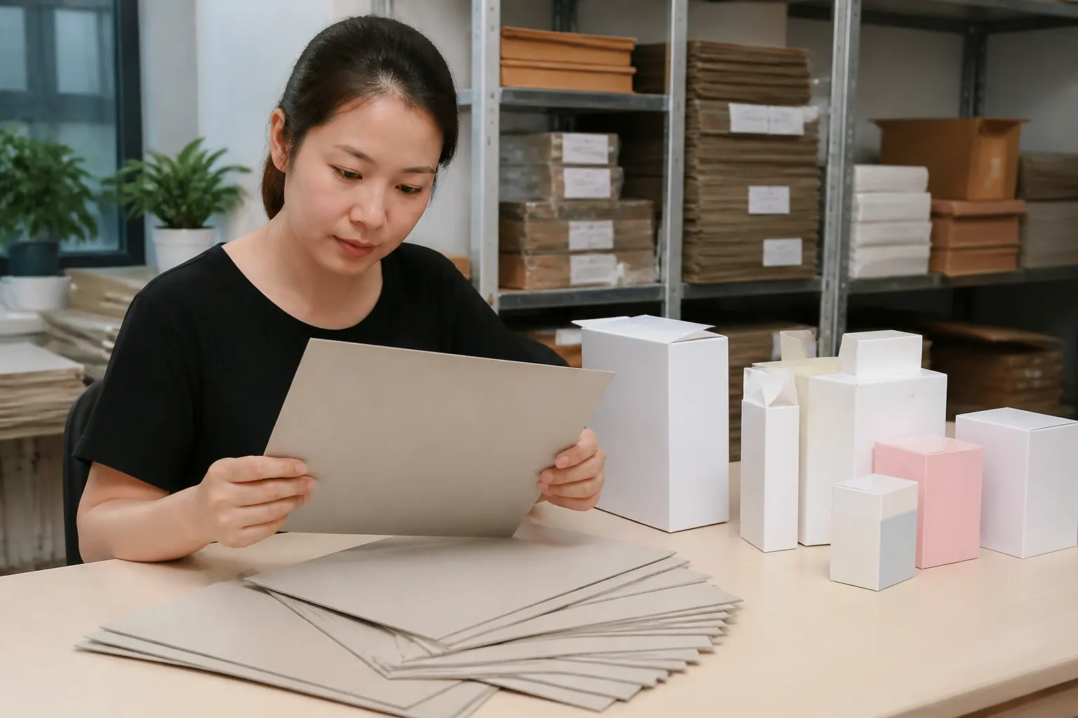 Định lượng giấy phù hợp - hộp carton đựng mỹ phẩm