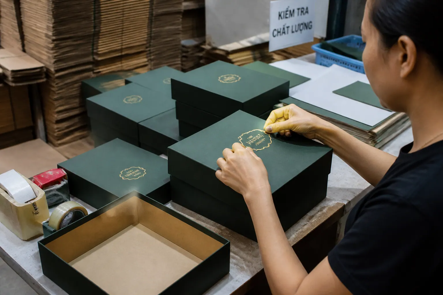 Gia Công Hoàn Thiện | hộp carton đựng quà Gia Công Hoàn Thiện - hộp carton đựng quà