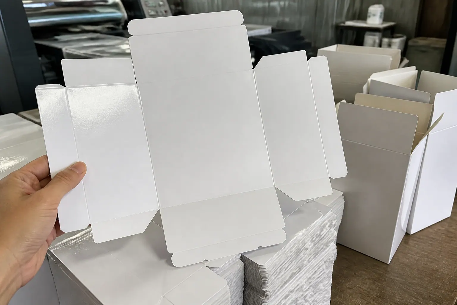 Giấy trắng (C1S, C2S) - các loại bao bì carton