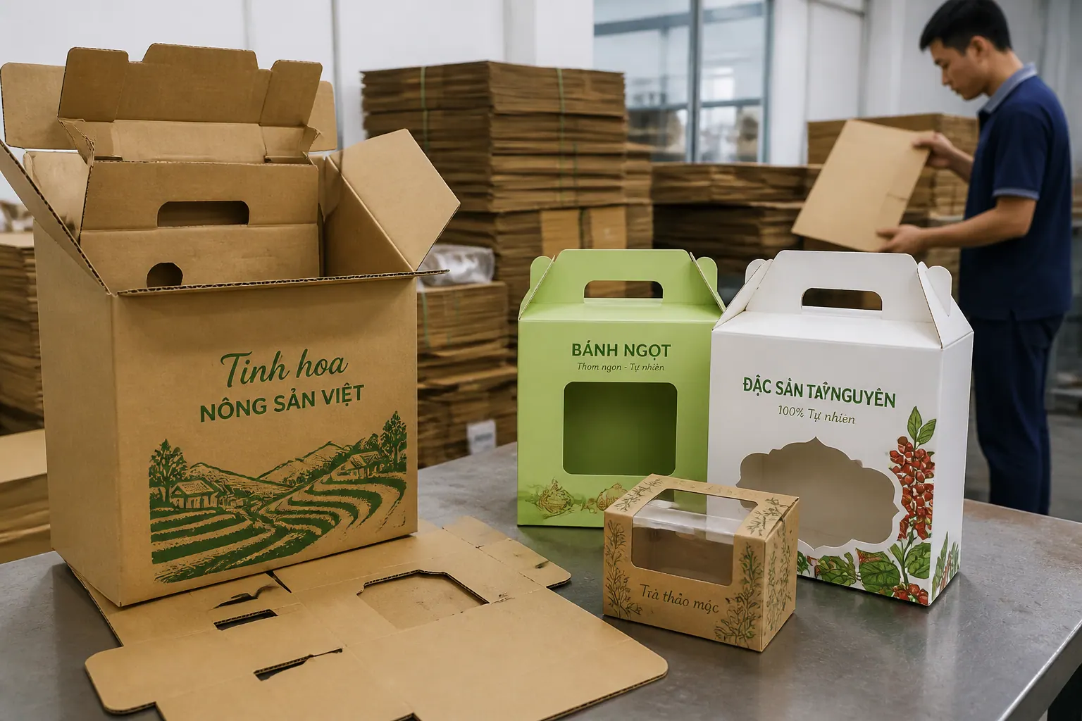 hộp carton bế khuôn