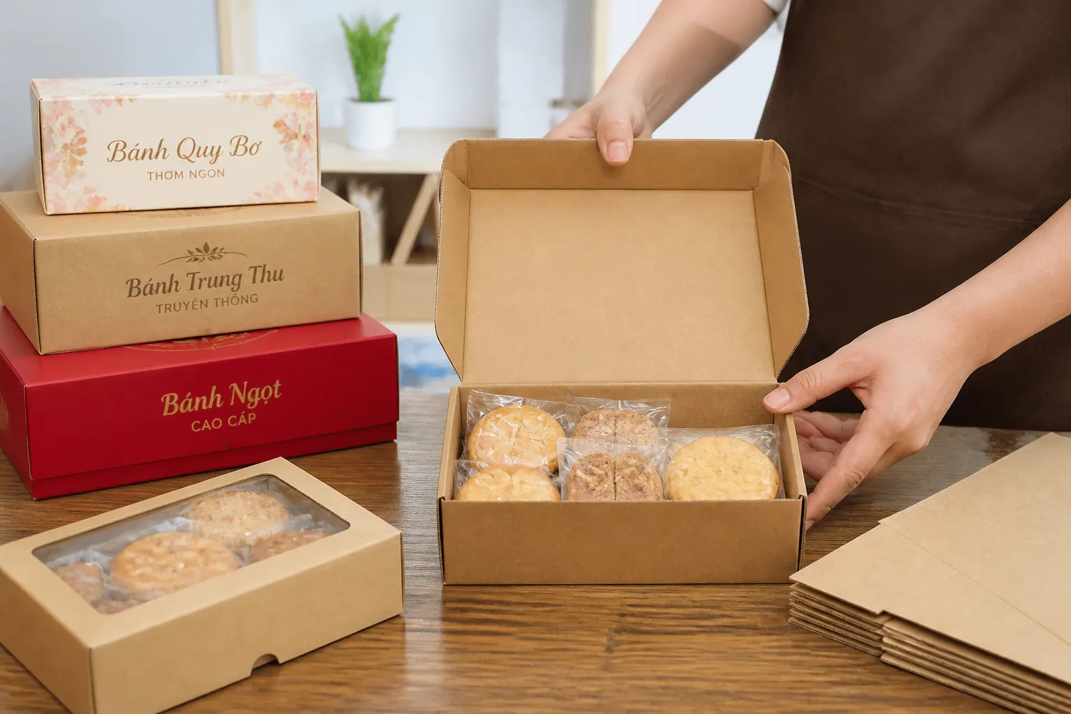 Hộp carton đựng thực phẩm, bánh kẹo - các loại bao bì carton