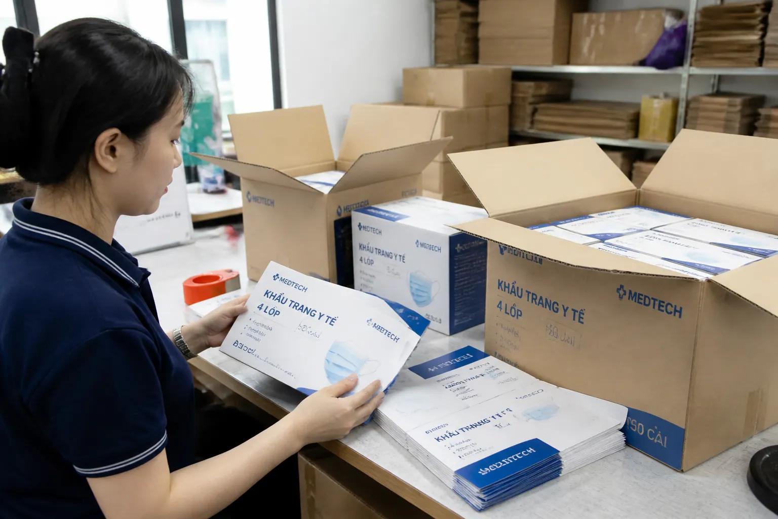 Hộp carton in ấn theo yêu cầu - bao bì carton thiết bị y tế
