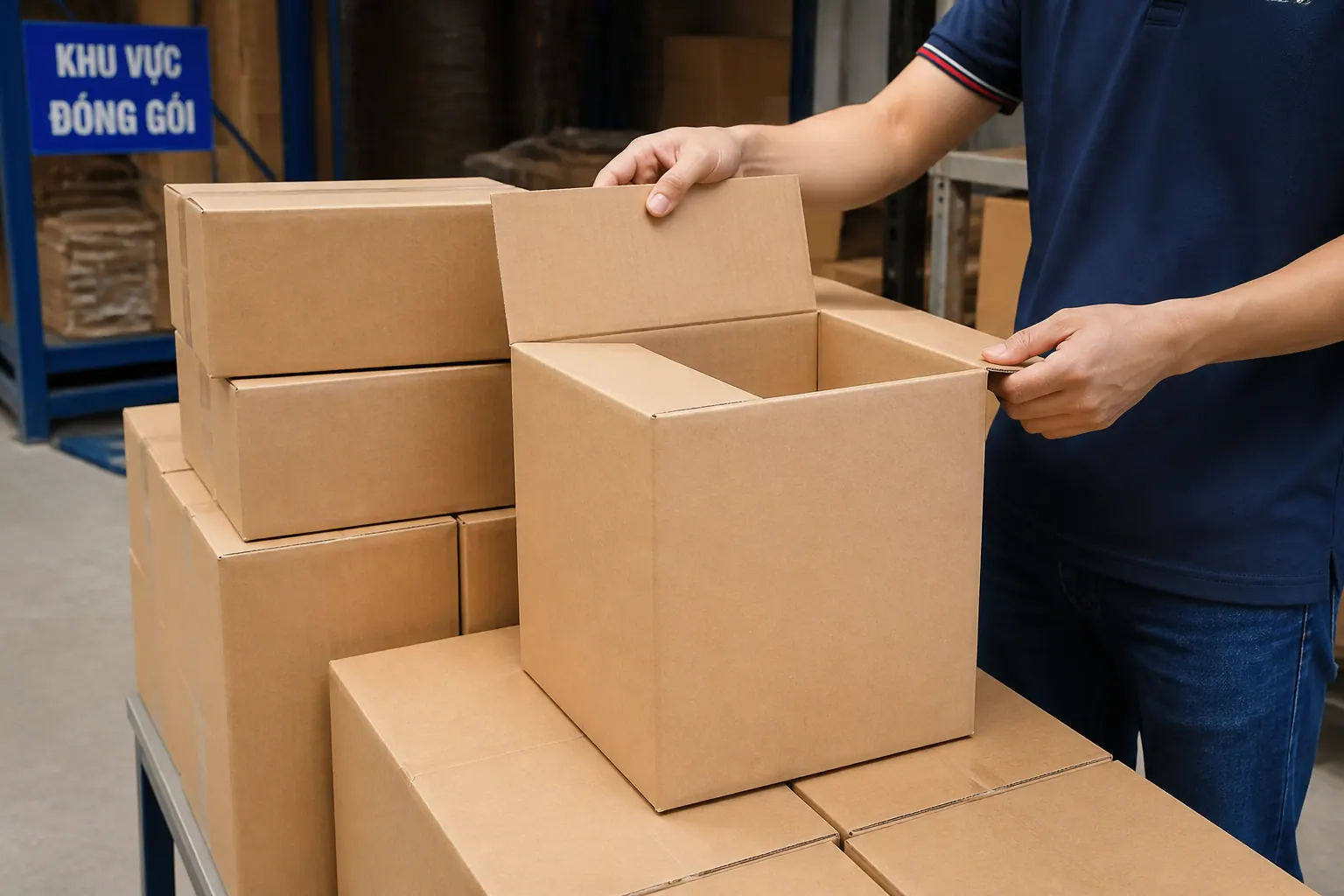 hộp carton nắp đối