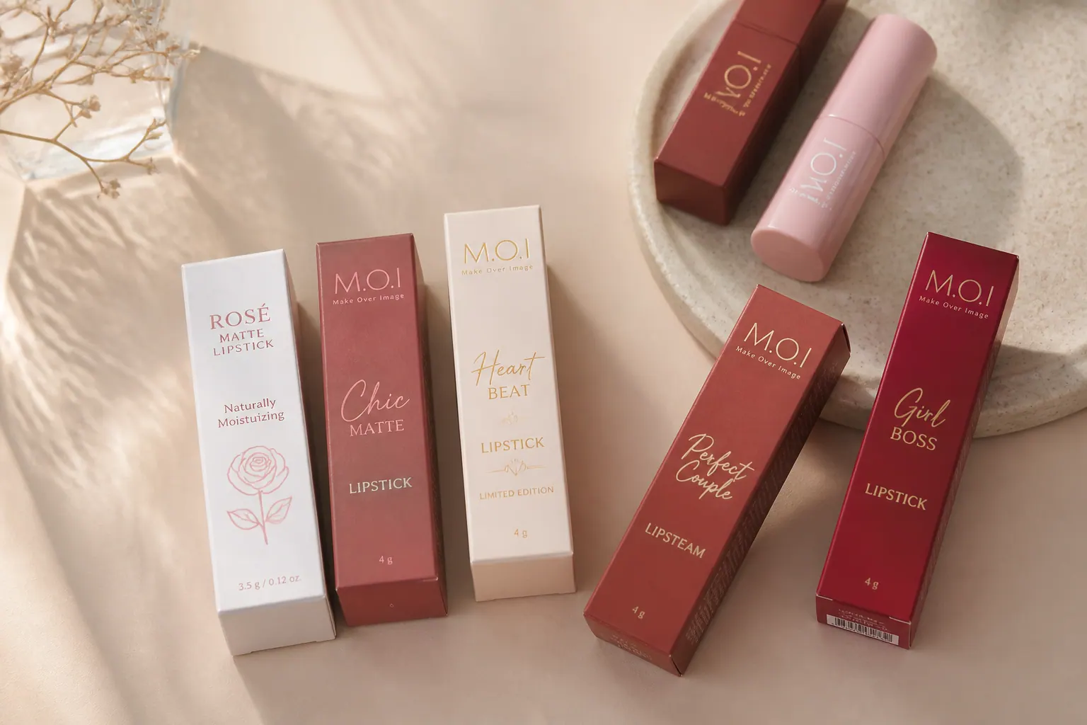 Hộp giấy đựng son (carton, giấy mỹ thuật) - hộp đựng son