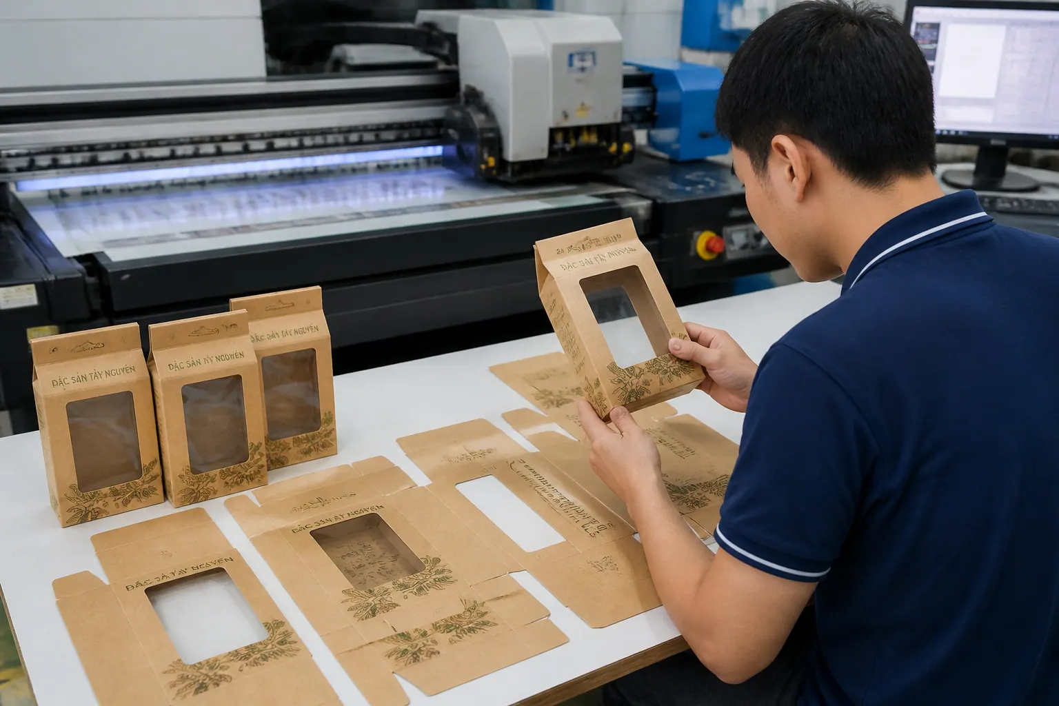 In Ấn Và Gia Công - hộp carton có cửa sổ