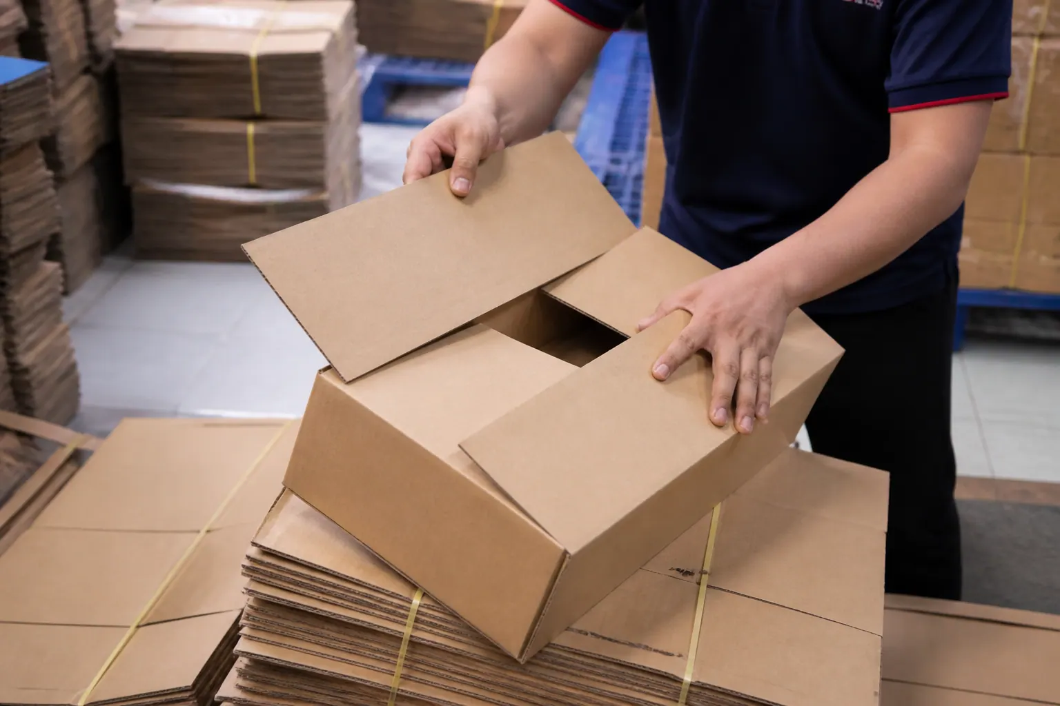 Kết cấu nắp đối - hộp carton nắp đối