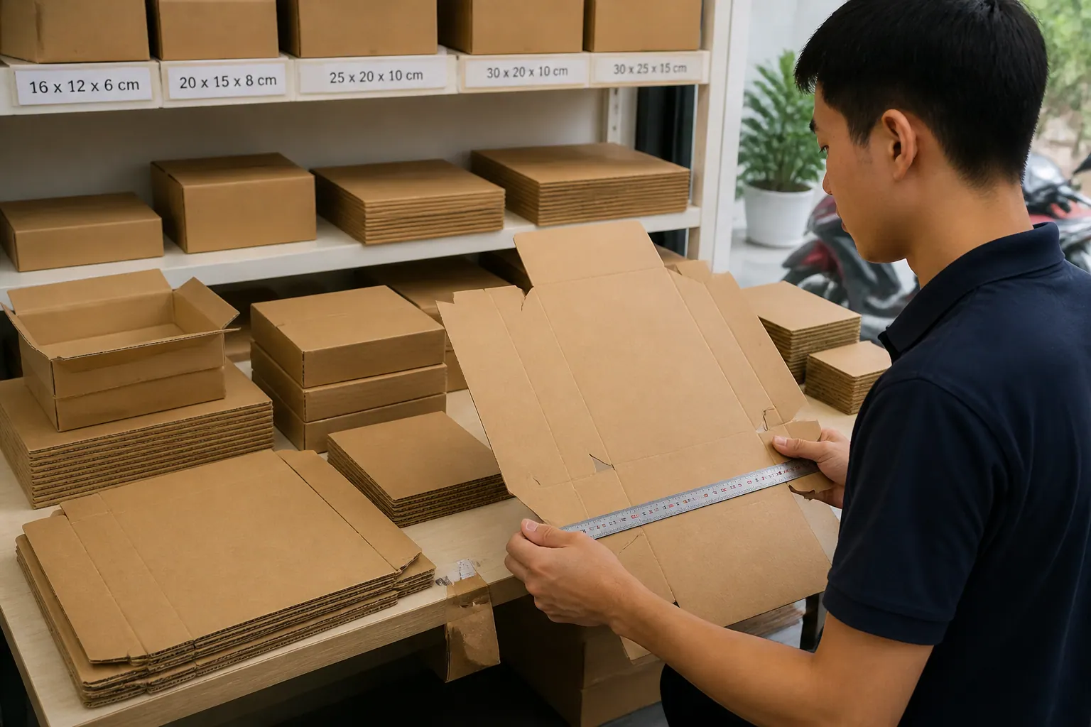 Kích Thước Và Quy Cách Thông Dụng - hộp carton gấp gọn