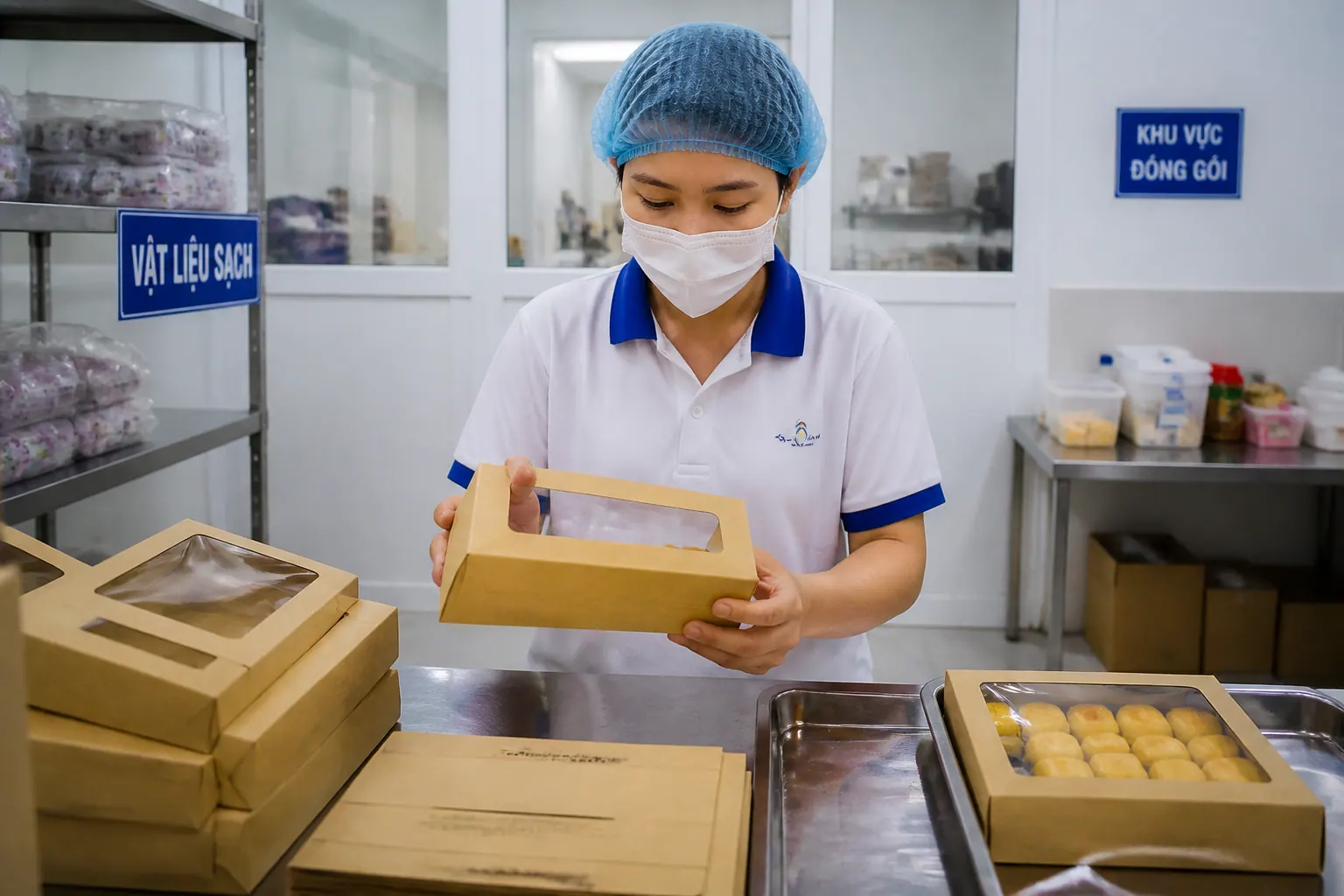 Kiểm Tra An Toàn Vệ Sinh - hộp carton có cửa sổ