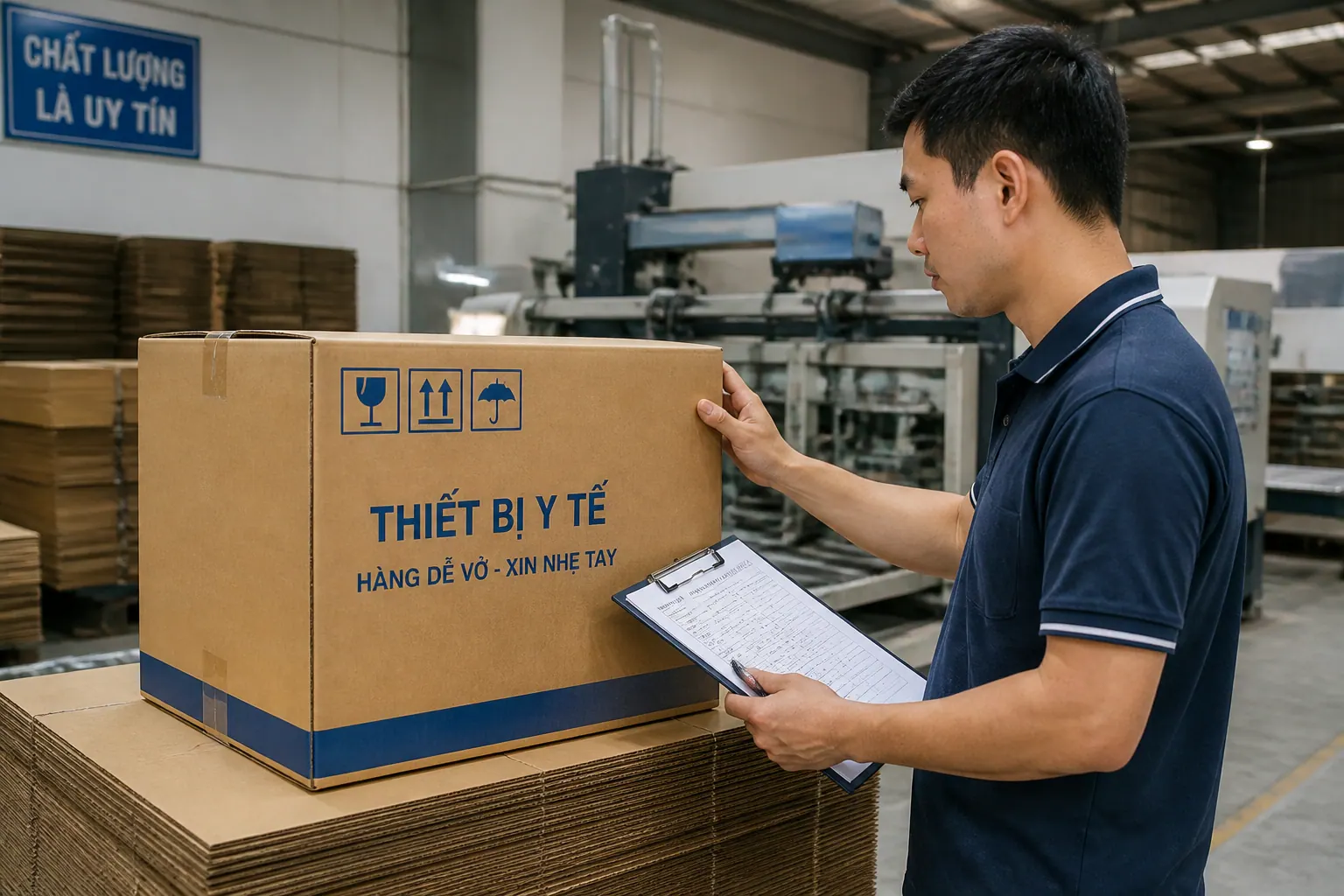 Kiểm tra năng lực sản xuất và chứng nhận - bao bì carton thiết bị y tế