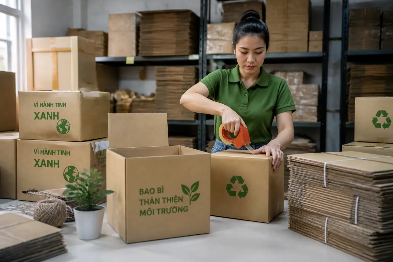 Kinh nghiệm triển khai bao bì carton thân thiện  trường trong doanh nghiệp