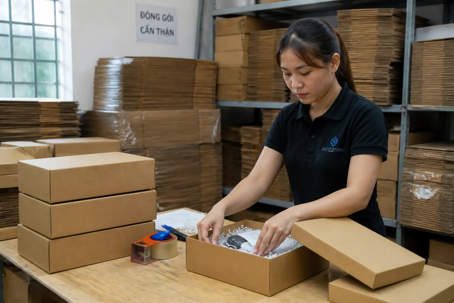 Kinh nghiệm triển khai đóng gói hộp carton nắp rời cho doanh nghiệp Kinh nghiệm tring gói hộp carton nắp rời cho doanh nghiệp