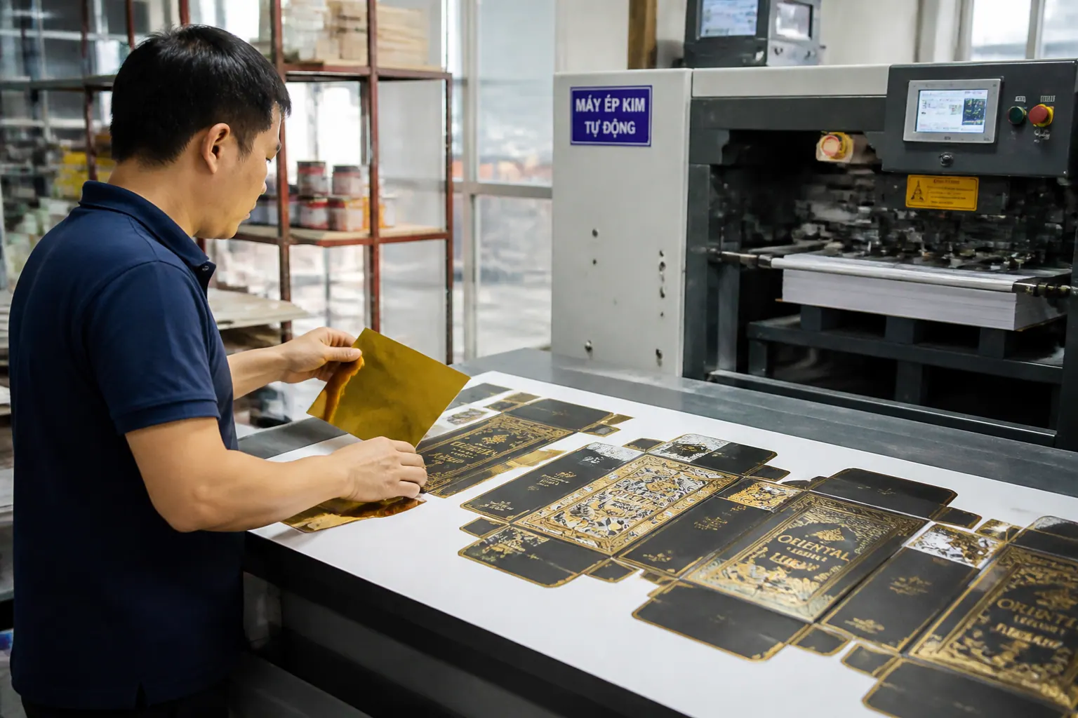 Kỹ thuật in ấn và gia công bề mặt - hộp đựng nước hoa