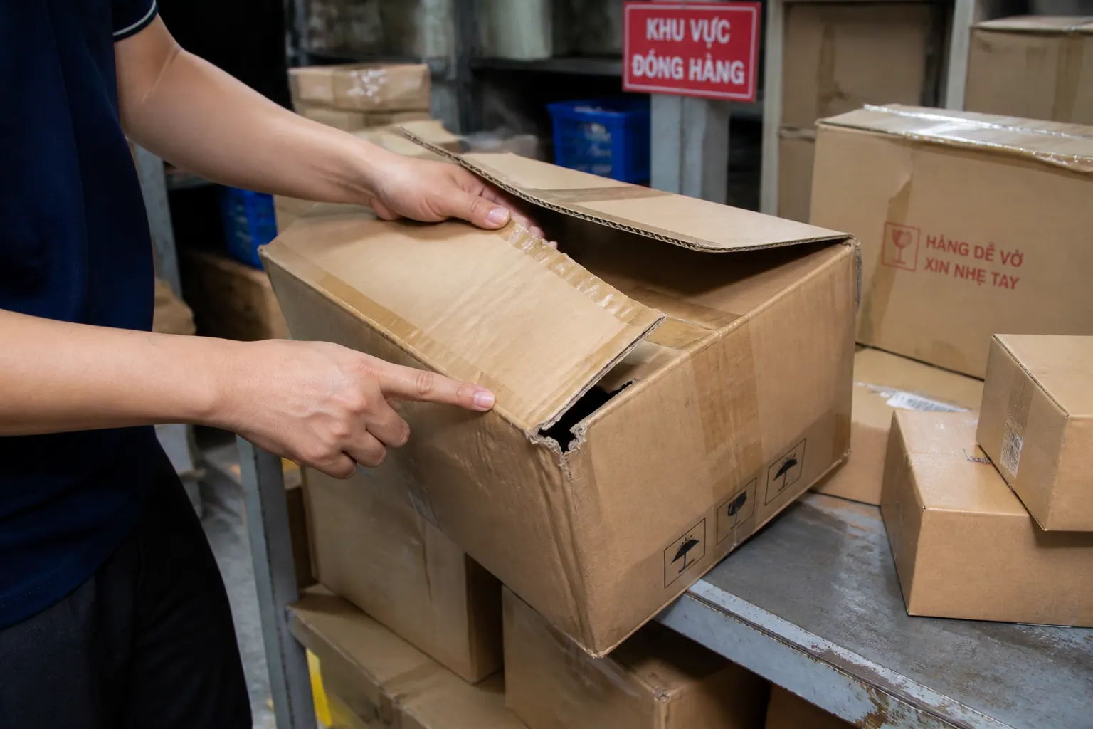 Lỗi thường gặp khi sử dụng hộp carton nắp đối và cách khắc phục