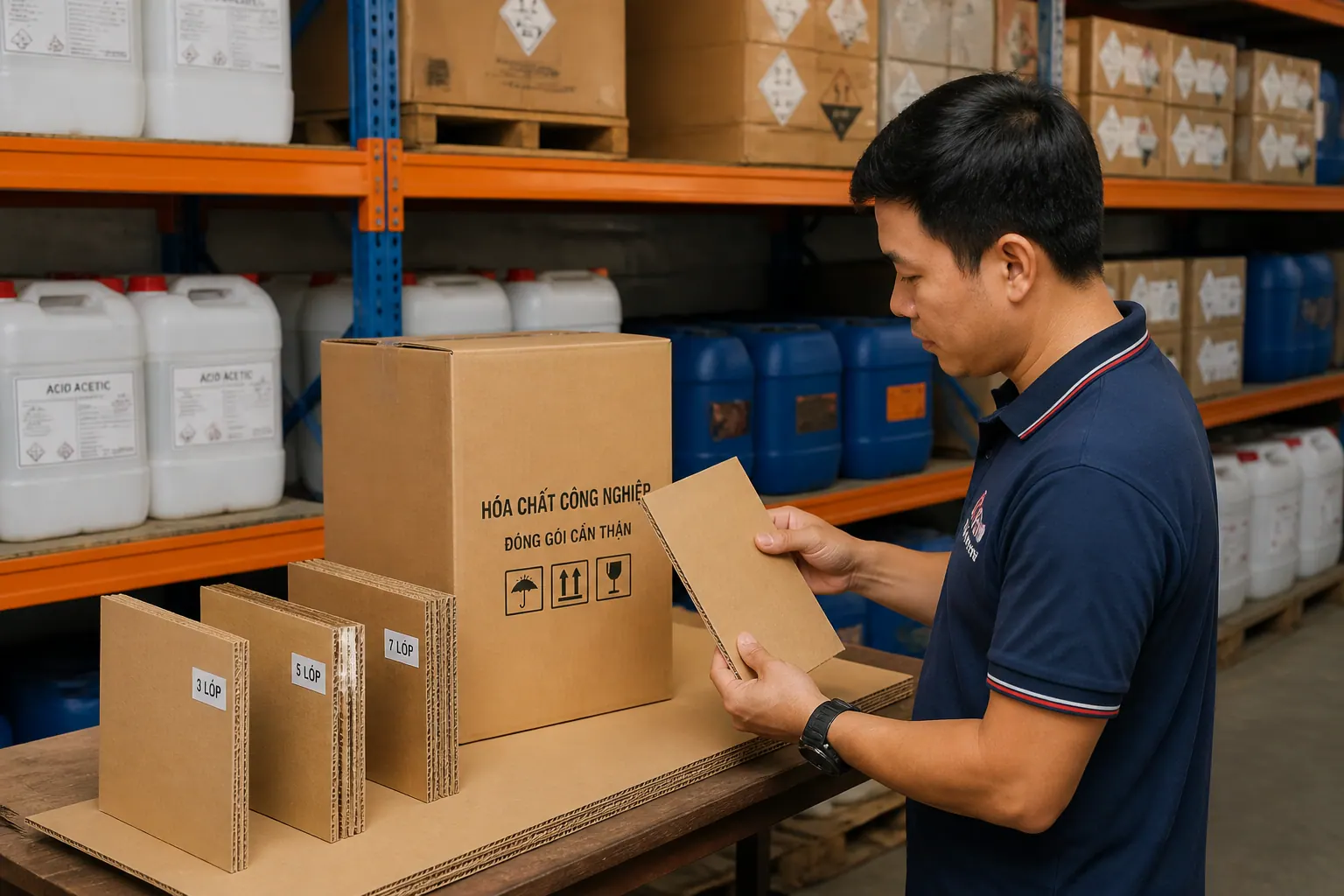 Lựa chọn vật liệu theo tính chất hóa chất - bao bì carton hóa chất