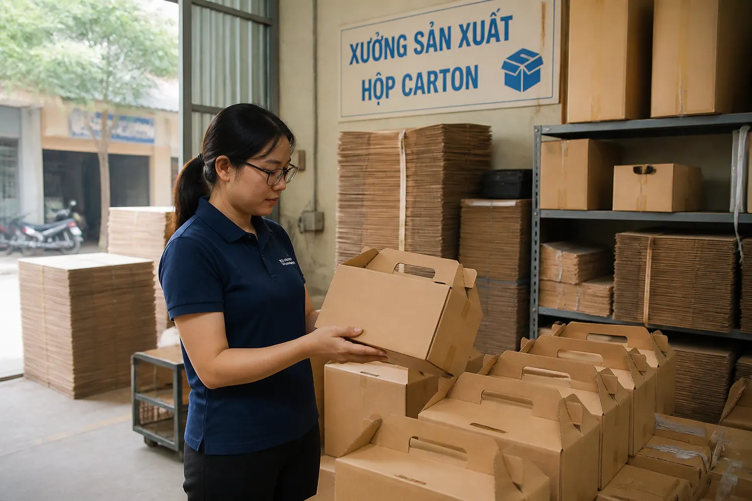 Mua hộp carton có quai ở đâu uy tín?