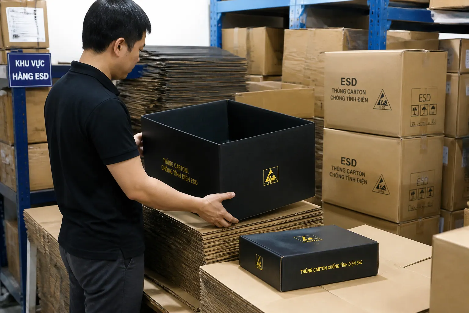 Mua thùng carton chống tĩnh điện ESD ở đâu uy tín?
