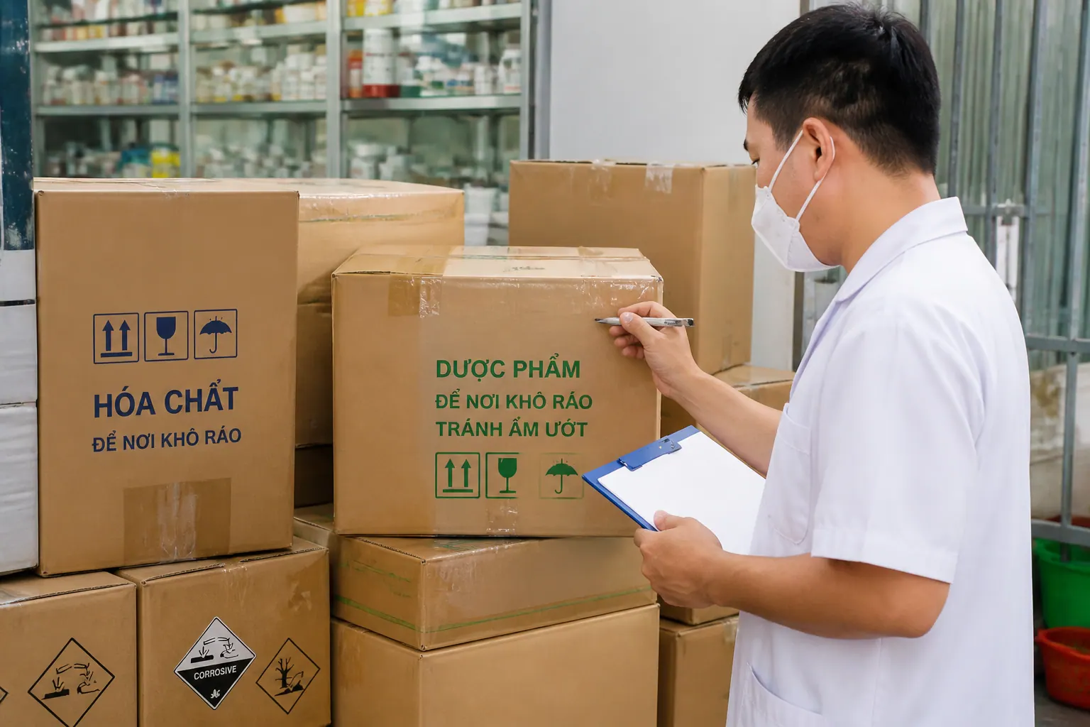 Ngành dược phẩm, hóa chất - bao bì carton chống nước