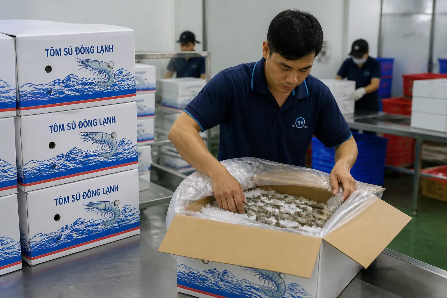 Ngành thủy sản - bao bì carton lạnh