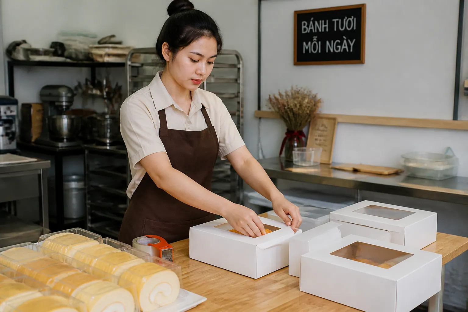 Những lưu ý khi sử dụng hộp carton đựng bánh - hộp carton đựng bánh ngọt